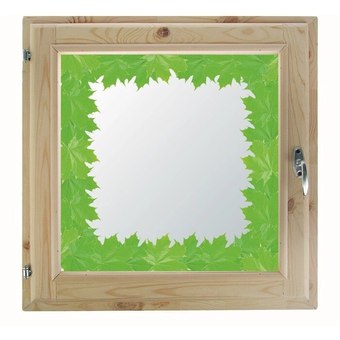 Окно 90х90 см, "Кленовые листья", однокамерный стеклопакет, уплотнитель, хвоя от компании Интернет-гипермаркет «MALL24» - фото 1