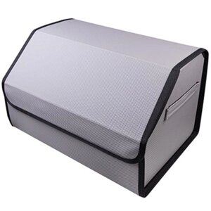 Органайзер кофр в багажник Skyway CLASSIC 49х30х30 см экокожа, серый