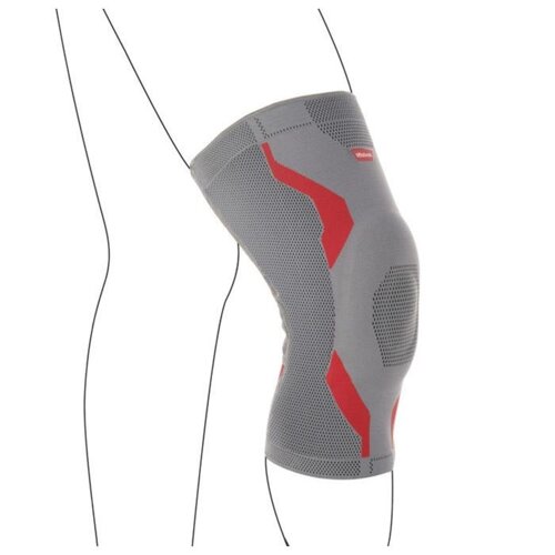 Ортез коленный Genu Sensa с силиконовым кольцом арт. 50K15 V-Max р. L/серый