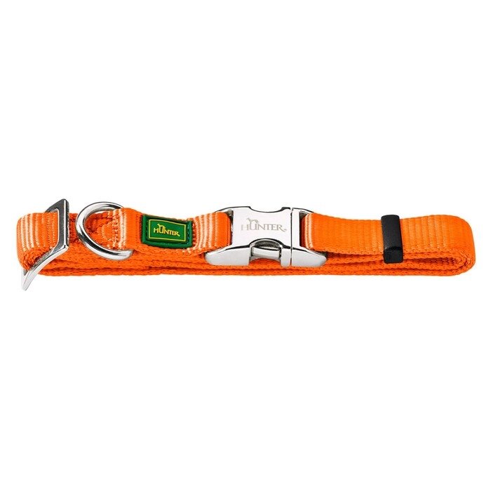 Ошейник нейлоновый для собак Hunter ALU-Strong L, 45-65 см, с металлической застежкой, оранжевый   1 от компании Интернет-гипермаркет «MALL24» - фото 1