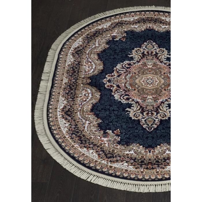 Овальный ковёр Isfahan d506, 160x220 см, цвет navy от компании Интернет-гипермаркет «MALL24» - фото 1