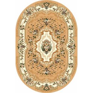 Овальный ковёр Laguna d017, 150 x 190 см, цвет beige