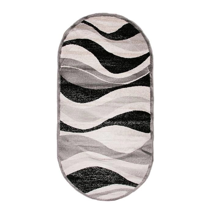 Овальный ковёр Omega Hitset 7763, 150 х 500 cм, цвет bone/d. grey от компании Интернет-гипермаркет «MALL24» - фото 1