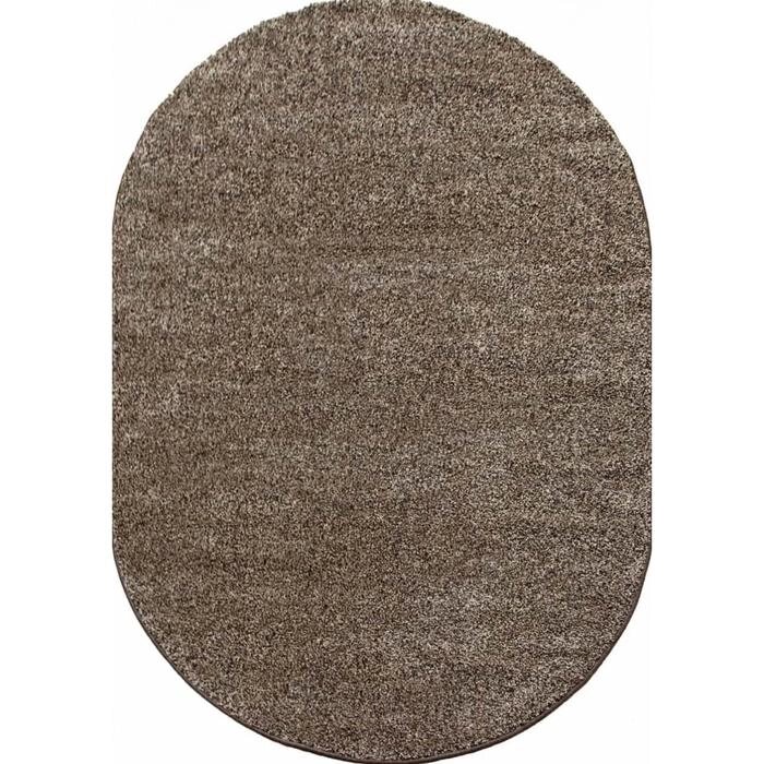 Овальный ковёр Platinum t600, 150x230 см, цвет d. beige-brown от компании Интернет-гипермаркет «MALL24» - фото 1