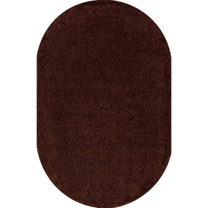 Овальный ковёр Shaggy ultra s600, 100 х 200 см, цвет brown от компании Интернет-гипермаркет «MALL24» - фото 1