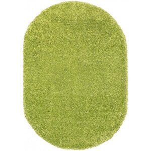 Овальный ковёр Shaggy ultra s600, 150x400 см, цвет green