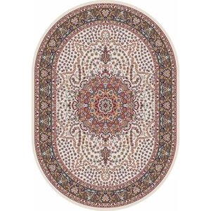 Овальный ковёр Shahreza d202, 240 х 400 см, цвет cream-brown