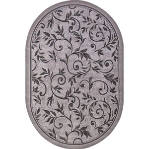 Овальный ковёр Silver d230, 250x350 см, цвет light gray