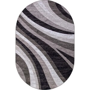 Овальный ковёр Silver d234, 250x350 см, цвет gray