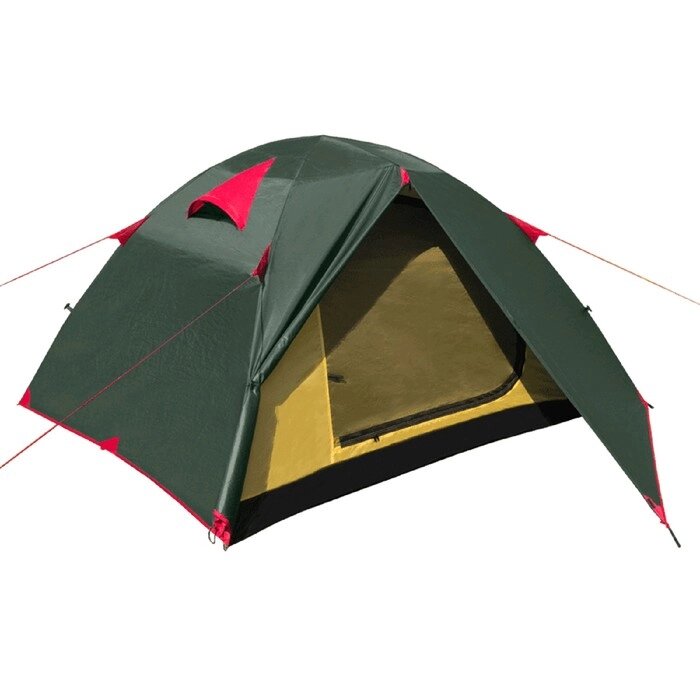 Палатка BTrace Vang 3, двухслойная, трёхместная, цвет зелёный от компании Интернет-гипермаркет «MALL24» - фото 1