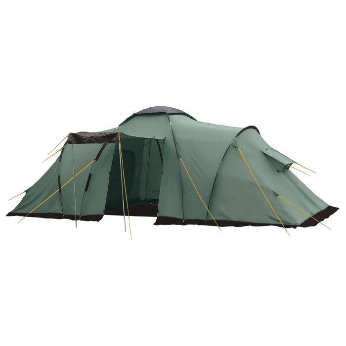 Палатка, серия Casmping Ruswell 6, зелёная, 6-местная от компании Интернет-гипермаркет «MALL24» - фото 1