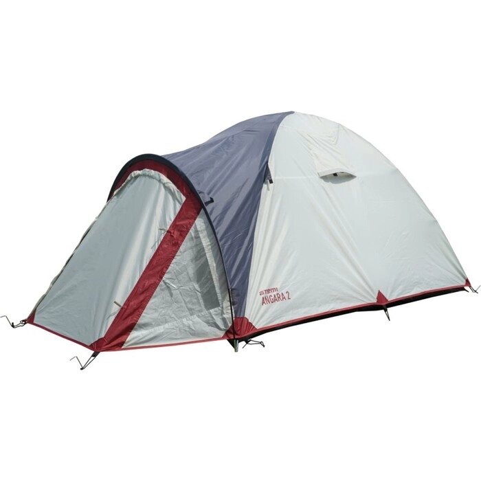 Палатка туристическая Аtemi ANGARA 2B, 2-местная, серый-красный от компании Интернет-гипермаркет «MALL24» - фото 1