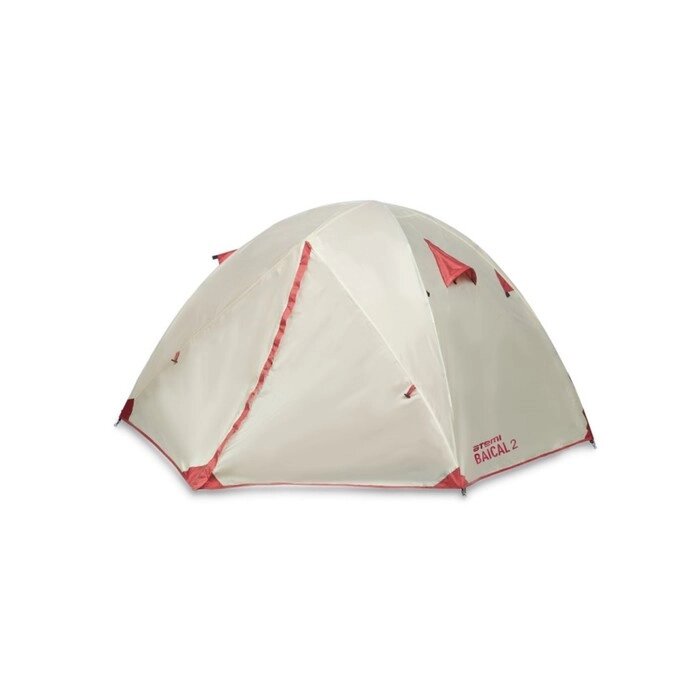 Палатка туристическая Atemi BAIKAL 2B, 2-местная, серый / красный от компании Интернет-гипермаркет «MALL24» - фото 1