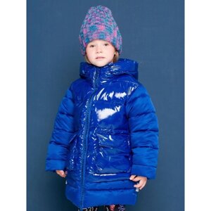Пальто для девочек, рост 104 см, цвет синий