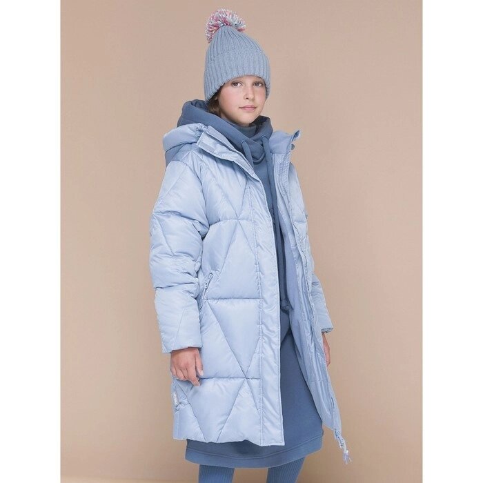 Пальто для девочек, рост 122 см, цвет серый от компании Интернет-гипермаркет «MALL24» - фото 1