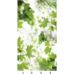 Панель потолочная PANDA Листья панно 4160 (упаковка 4 шт. 1,8х1 м