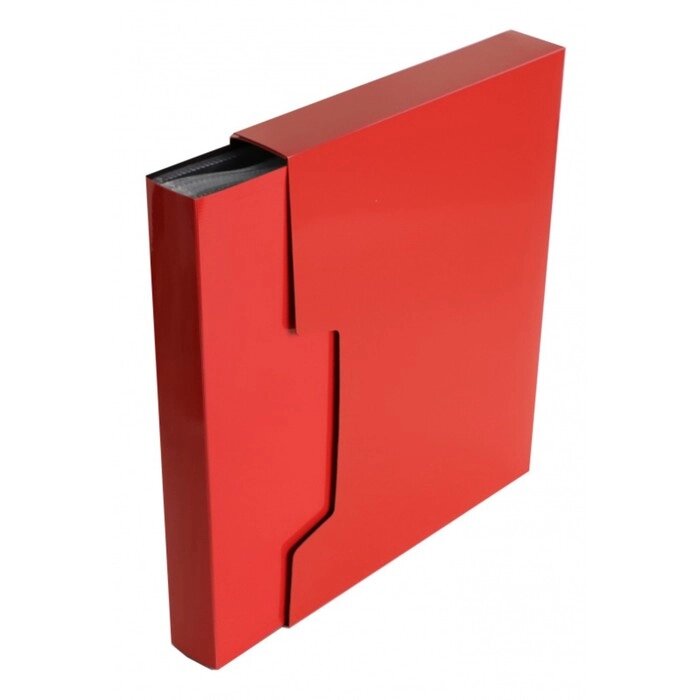 Папка c 80 вкладышами А4, 700 мкм, Calligrata DeLuxe, 40 мм, в коробке, красная от компании Интернет-гипермаркет «MALL24» - фото 1