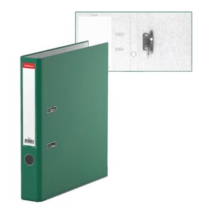 Папка-регистратор А4, 50мм "Бизнес", собранный, зелёный, картон 2мм, вместимость 350 листов