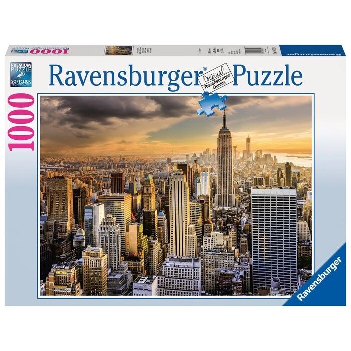 Пазл Ravensburger "Большой Нью-Йорк", 1000 элементов от компании Интернет-гипермаркет «MALL24» - фото 1