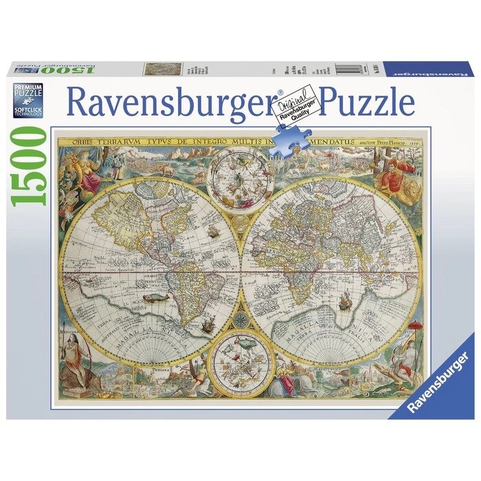 Пазл Ravensburger "Историческая карта", 1500 эл. от компании Интернет-гипермаркет «MALL24» - фото 1