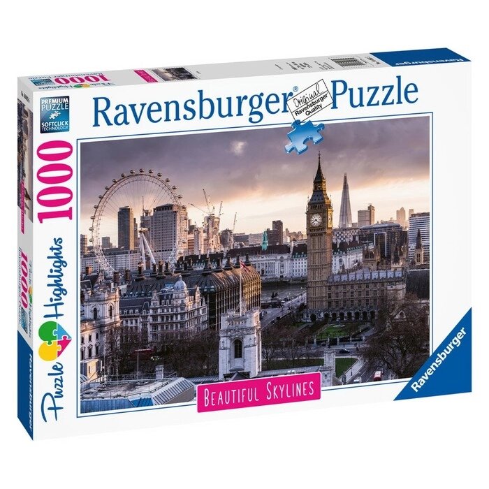 Пазл Ravensburger "Лондон. Виды города", 1000 элементов от компании Интернет-гипермаркет «MALL24» - фото 1