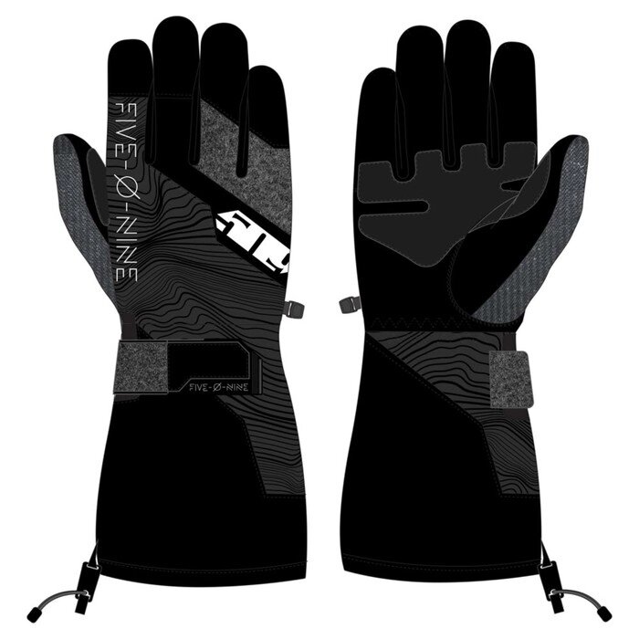 Перчатки 509 Backcountry с утеплителем, серый, чёрный, XS от компании Интернет-гипермаркет «MALL24» - фото 1