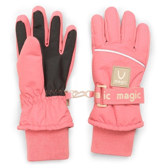 Перчатки для девочек, размер 14-15, цвет розовый от компании Интернет-гипермаркет «MALL24» - фото 1