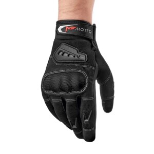 Перчатки для езды на мототехнике MOTEQ Twist 2.1 сетка, мужские, черный, S