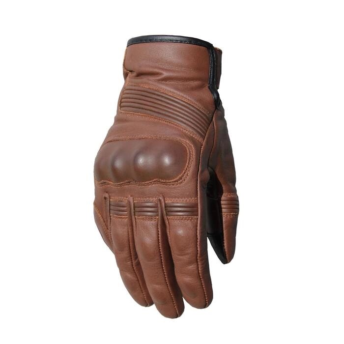 Перчатки кожаные, мужские MOTEQ Scooby, размер S, цвет коричневый от компании Интернет-гипермаркет «MALL24» - фото 1