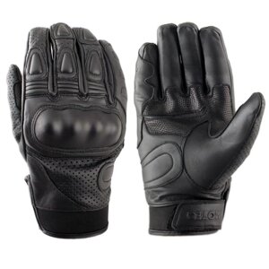 Перчатки кожаные, перфорация MOTEQ Crossfire размер XL, цвет черный