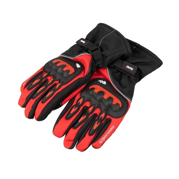 Перчатки мотоциклетные, зимние, размер L, красный от компании Интернет-гипермаркет «MALL24» - фото 1