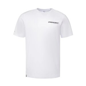 Футболка President, XL, цвет белый, 100% хлопок, кул. гладь 150 г/м2