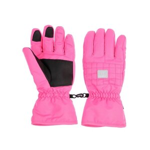 Зимние перчатки для девочки, размер 18, цвет розовый