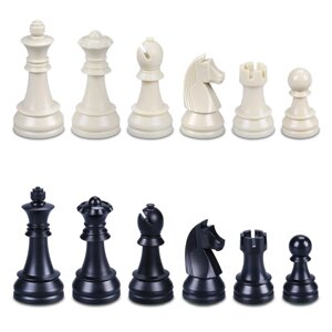 Турнирные шахматные фигуры Leap, 34 шт, король 9.5 см, королева 8.5 см, пешка 5 см, без поля