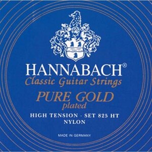 Струны для классической гитары Hannabach 825HT Blue PURE GOLD