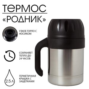 Термос "Родник" 1с729, с узким горлом, 2.5 л, 58 °С, 24 ч