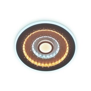 Потолочный светодиодный светильник с пультом FA253, 112Вт, 490х490х60 мм, ПДУ радио 2.4, цвет кофе