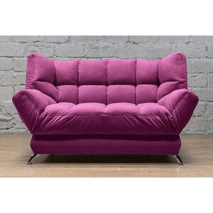Прямой диван "Люкс 2", механизм клик-кляк, велюр, цвет сatania plum