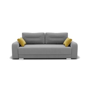 Прямой диван "Модерн 1", механизм пантограф, велюр, цвет селфи 15 / подушки 08