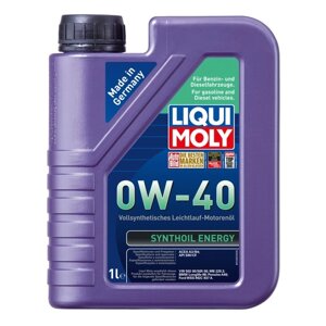 Масло моторное LiquiMoly 0W-40 Syntohoil Energy, 1 л