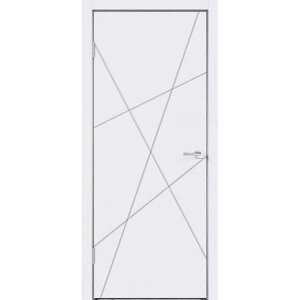 Дверное полотно эмаль SCANDI S Белый RAL9003, врезка под замок Morelli 1895Р, 2000х900 мм