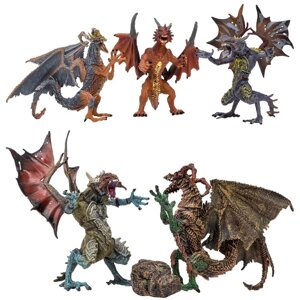 Набор фигурок: 5 драконов, 1 аксессуар