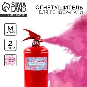 Огнетушитель Gender Party "Девочка", розовый, 2 л