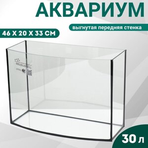 Аквариум телевизор без крышки, 30 литров, 46 х 20 х 33 см
