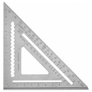 Линейка измерительная DEKO DKM305-430-305, треугольная, двусторонняя шкала, 305 х 305 мм