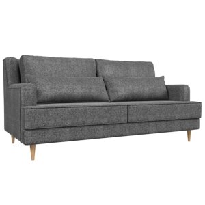 Прямой диван "Джерси", рогожка, цвет серый