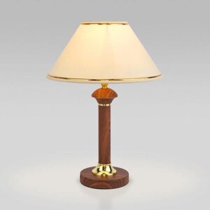 Настольная лампа Lorenzo, 1x40Вт E27, цвет орех, золото