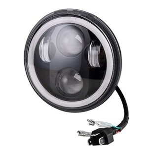 Фара светодиодная OFF ROAD, SKYWAY, 145х145х60мм, 12V/30V, 24W, 6000К, 8 диодов, COMBO+ДХО