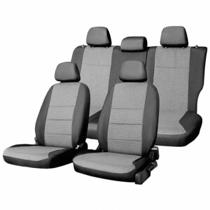 Чехлы сиденья SKYWAY, HONDA CR-V RE, 2006-2012, 17 шт, NEXT черный-серый, левый и правый руль 79381