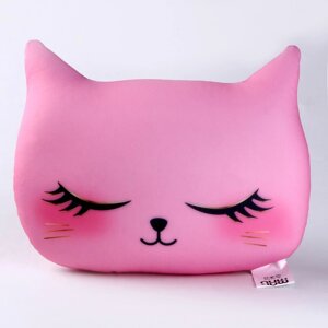 Антистресс подушка "Котик", розовый